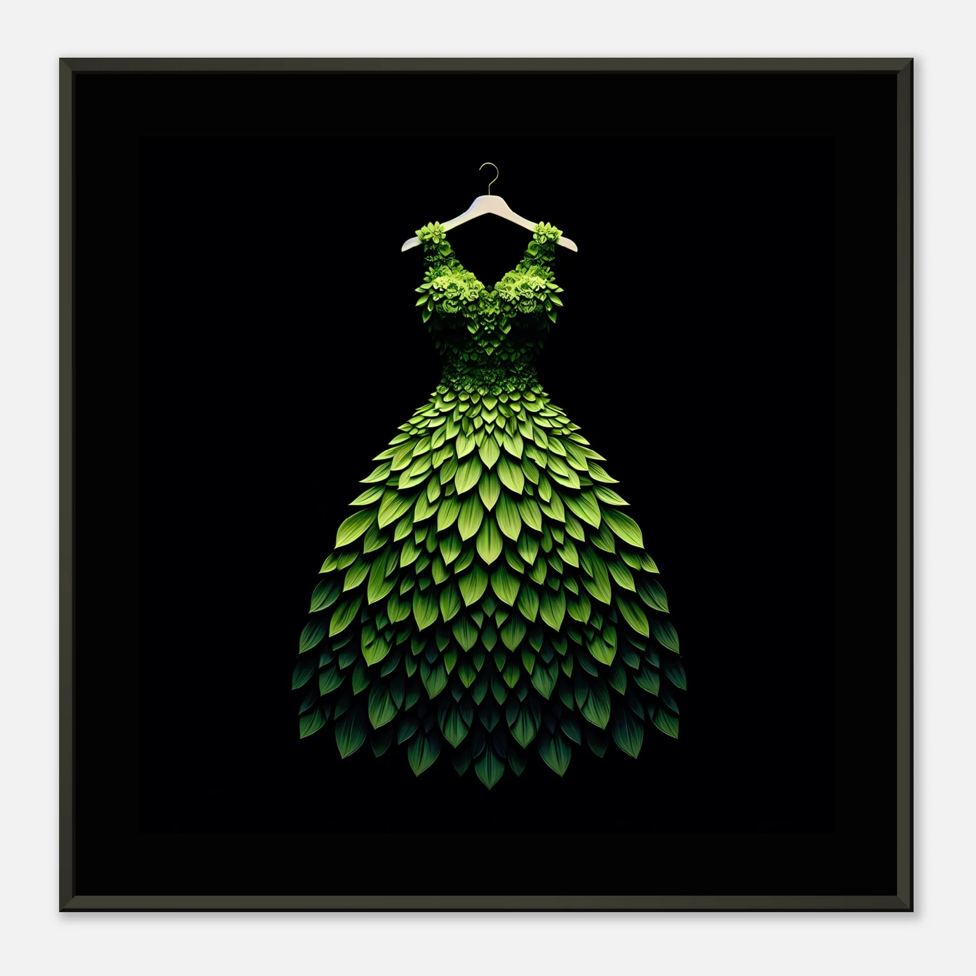Green Dress METAL Framed Art – Davis & Bradshaw